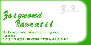 zsigmond nawratil business card